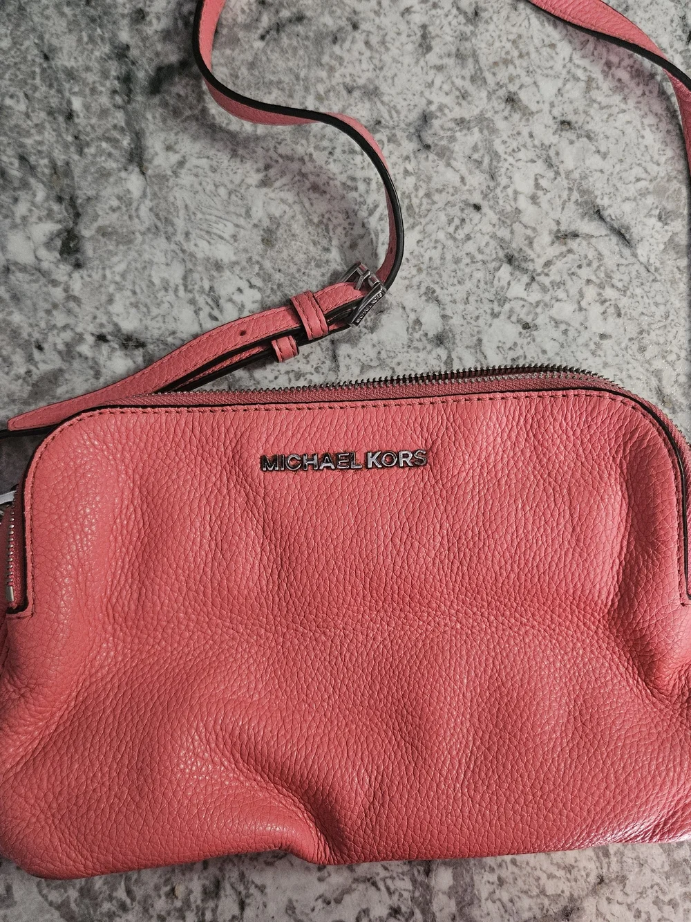 Michael Kors Pink Leather Crossbody Bag